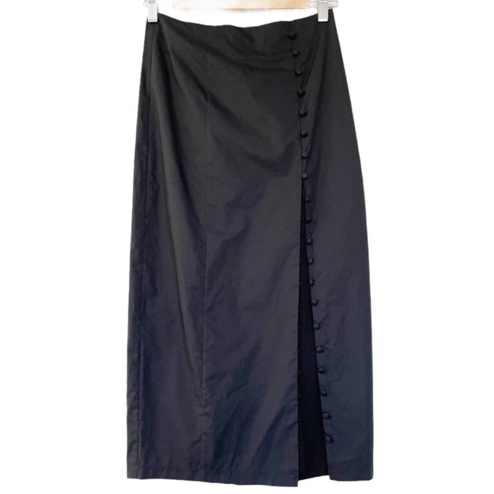 Capulet Amara Poplin Midi Skirt Black NWT Size Small